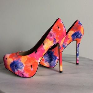 STEVE MADDEN PLATFORM STILETTO HEELS SIZE 8.5